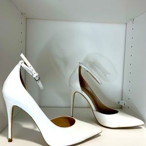 ALDO• SIZE 8.5 • White Pump with straps • Women’s Fashion Shoes